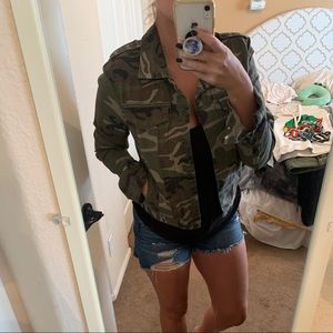 Camo Long Sleeve Jacket
